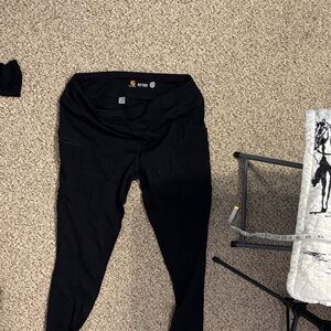 Carhartt Black High-Waist Fitted Leggings large